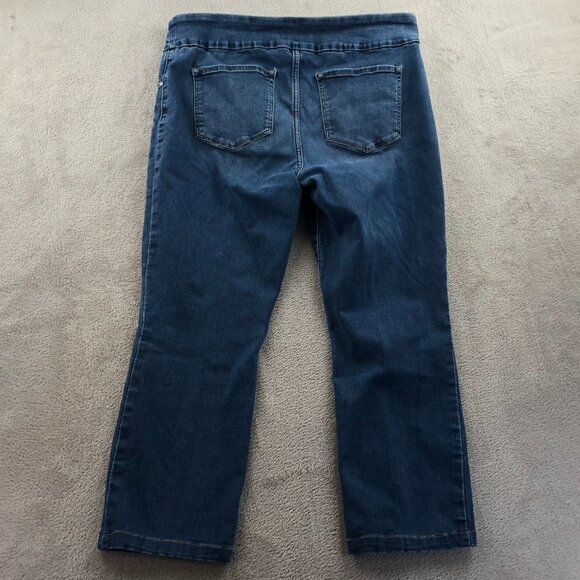 Lee Womens Jeans Size 14P Blue Denim Slim Fit Sculpting Stretch Straight Leg - Picture 12 of 12